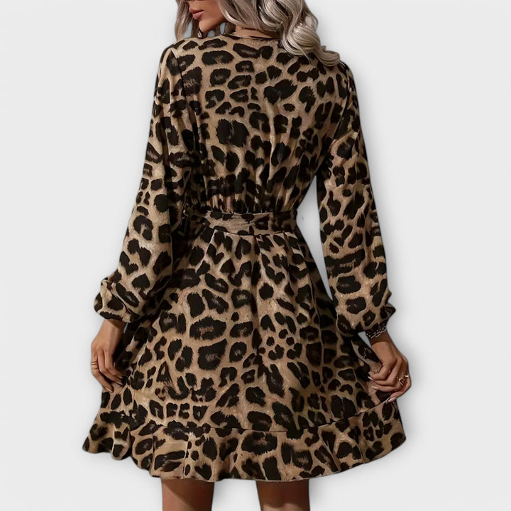 Stylish Leopard Print Dress