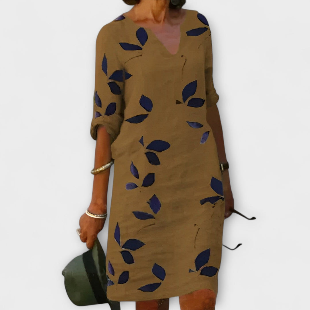 Malende - Dress Leaf Print
