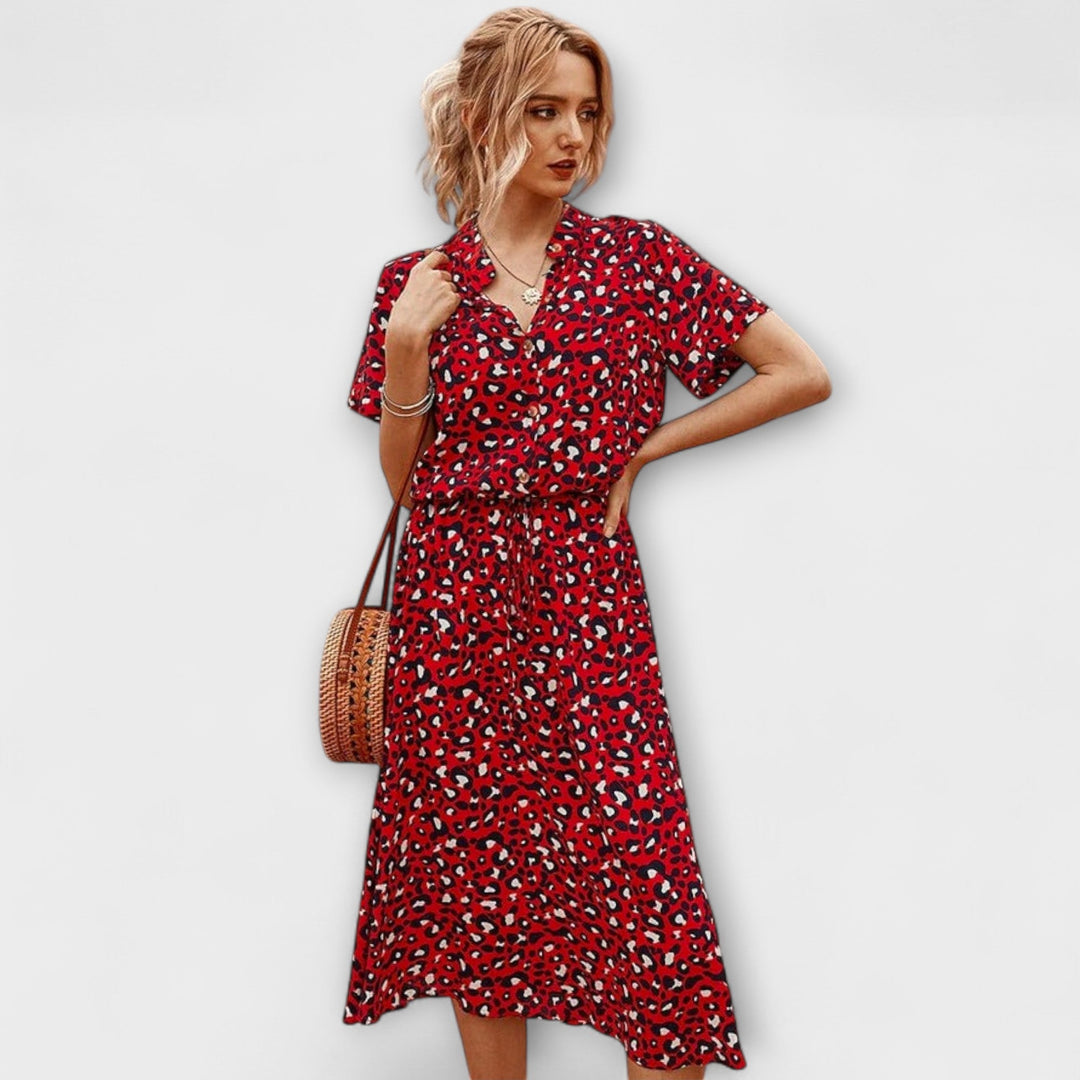 Florine - Midi Dress with Elegant Fit