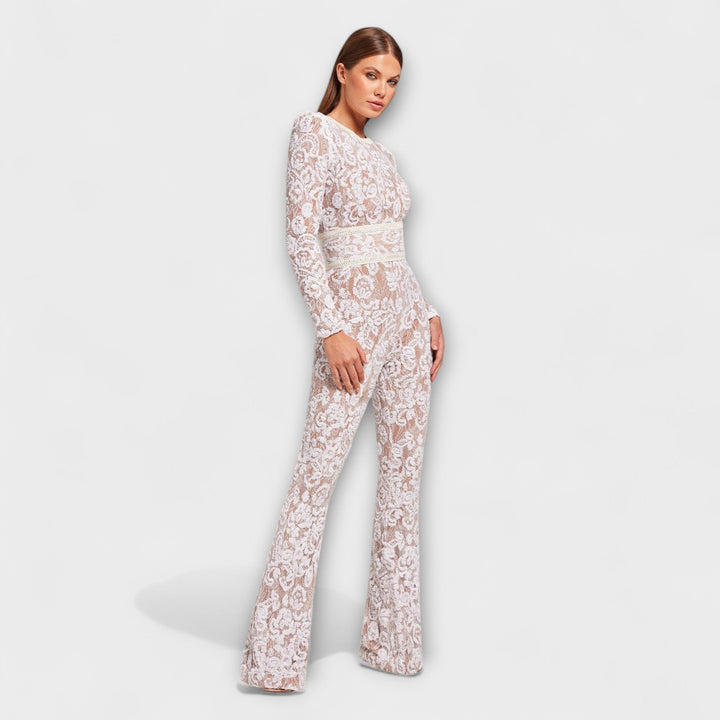 Theresia - Lace Jumpsuit with Corset