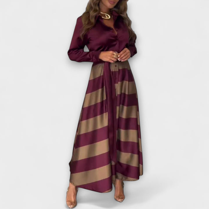 Hedda - Long Shirt Dress with Belt